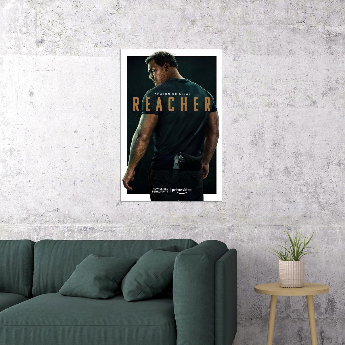 Reacher Movie Action Crime Drama Poster Wall Art Print Home Wall Decor