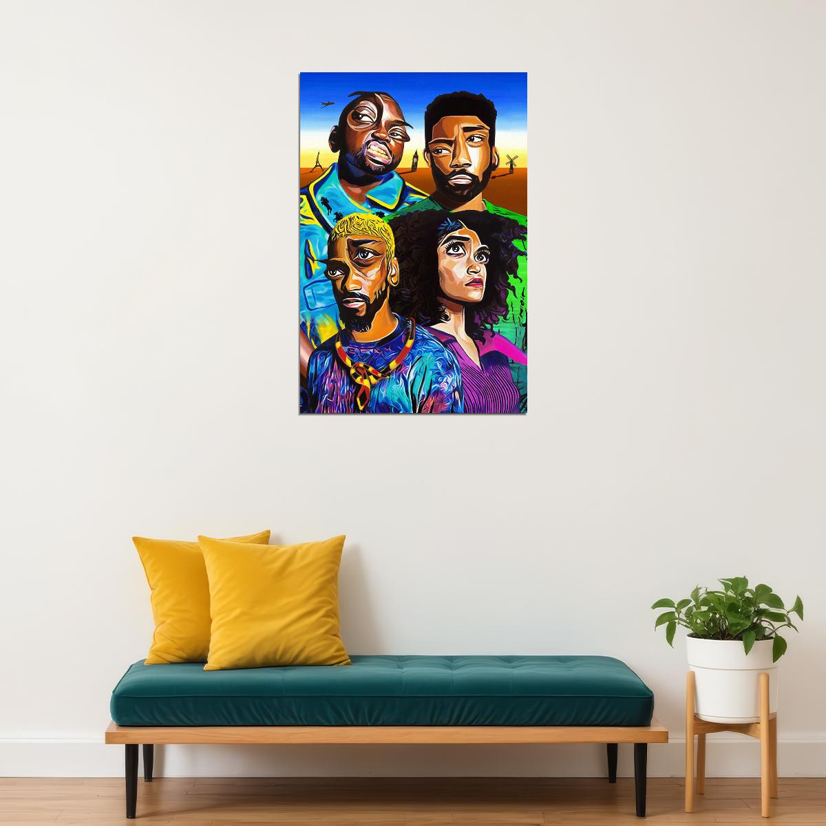 Atlanta Tv Series Comedy Drama Music Poster Wall Art Print Home Wall Decor