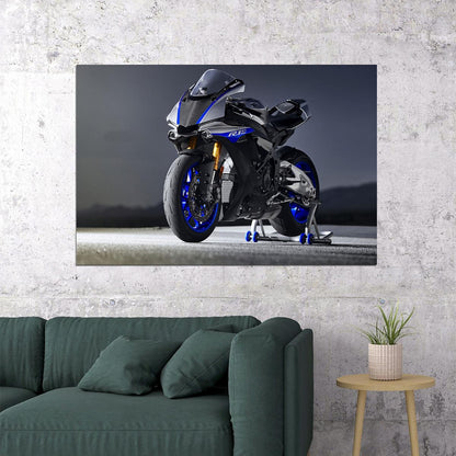 Yamaha R1 Luxury Motorcycle Speed Motorcycle Poster Wall Art Print Home Wall Decor