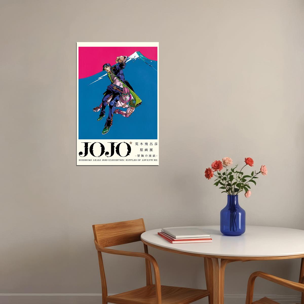 Jojo Bizarre Adventure Fight Japan Anime Poster Wall Art Print Home Wall Decor