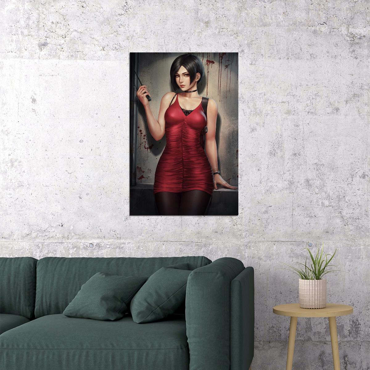 Resident Evil 2019 Ada Wong Biohazard Tv Game Poster Wall Art Print Home Wall Decor