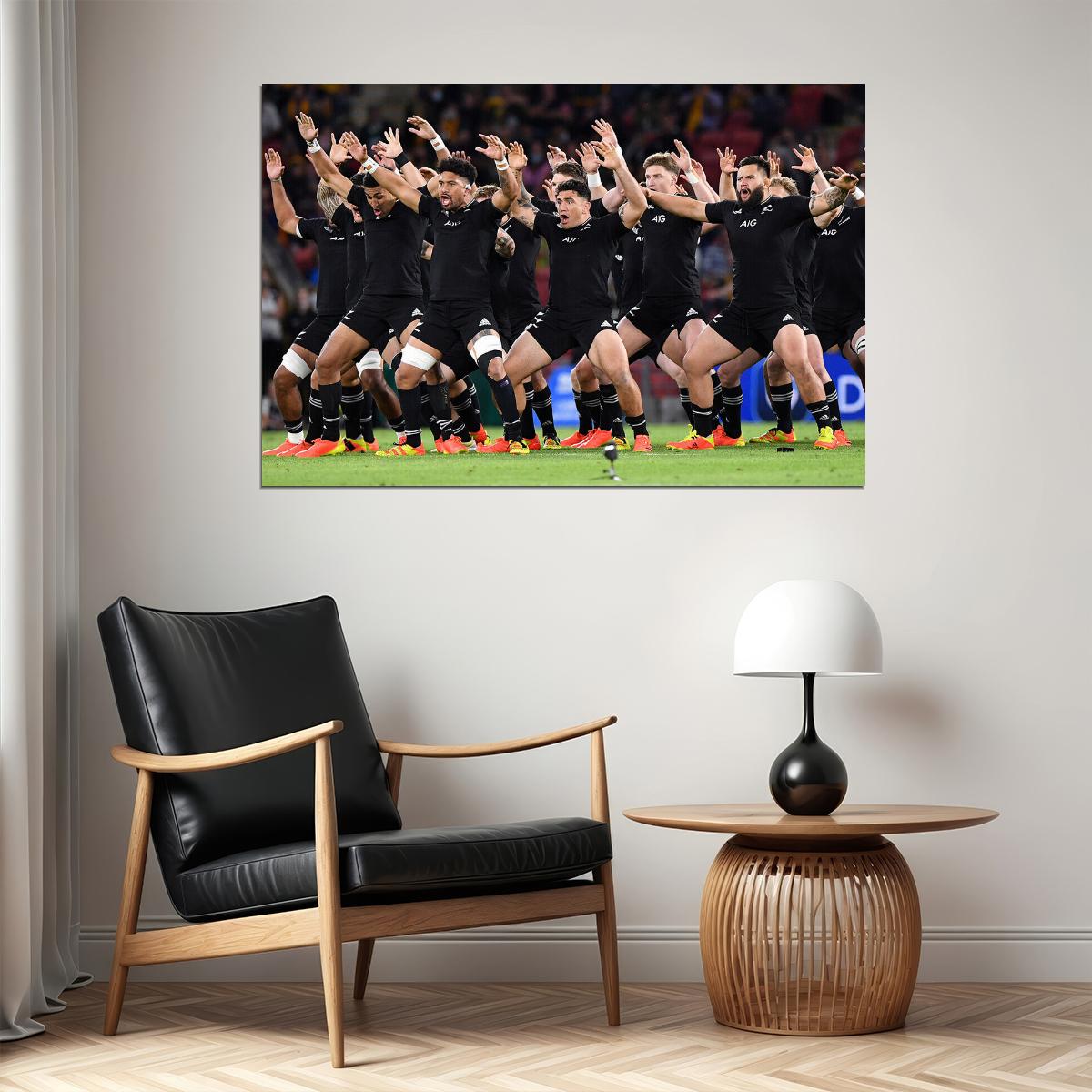 The New Zealand All Blacks Rugby World Championship Poster Wall Art Print Home Wall Decor