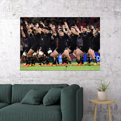 The New Zealand All Blacks Rugby World Championship Poster Wall Art Print Home Wall Decor