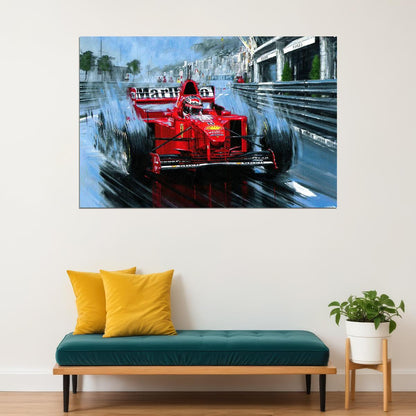 Michael Schumacher Mercedes F1 Racing Driver Poster Wall Art Print Home Wall Decor