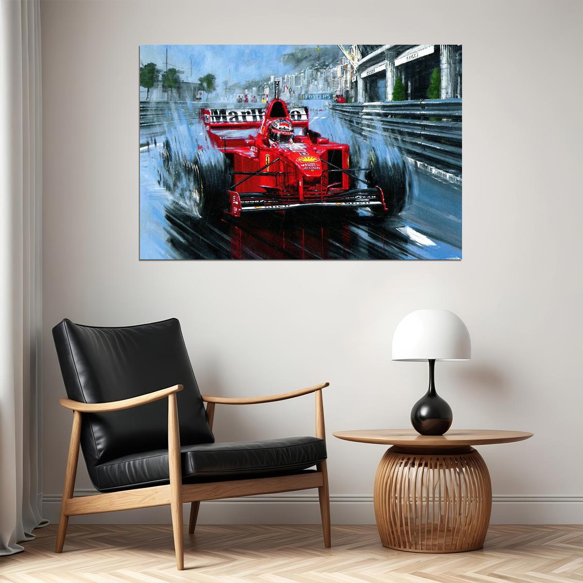 Michael Schumacher Mercedes F1 Racing Driver Poster Wall Art Print Home Wall Decor