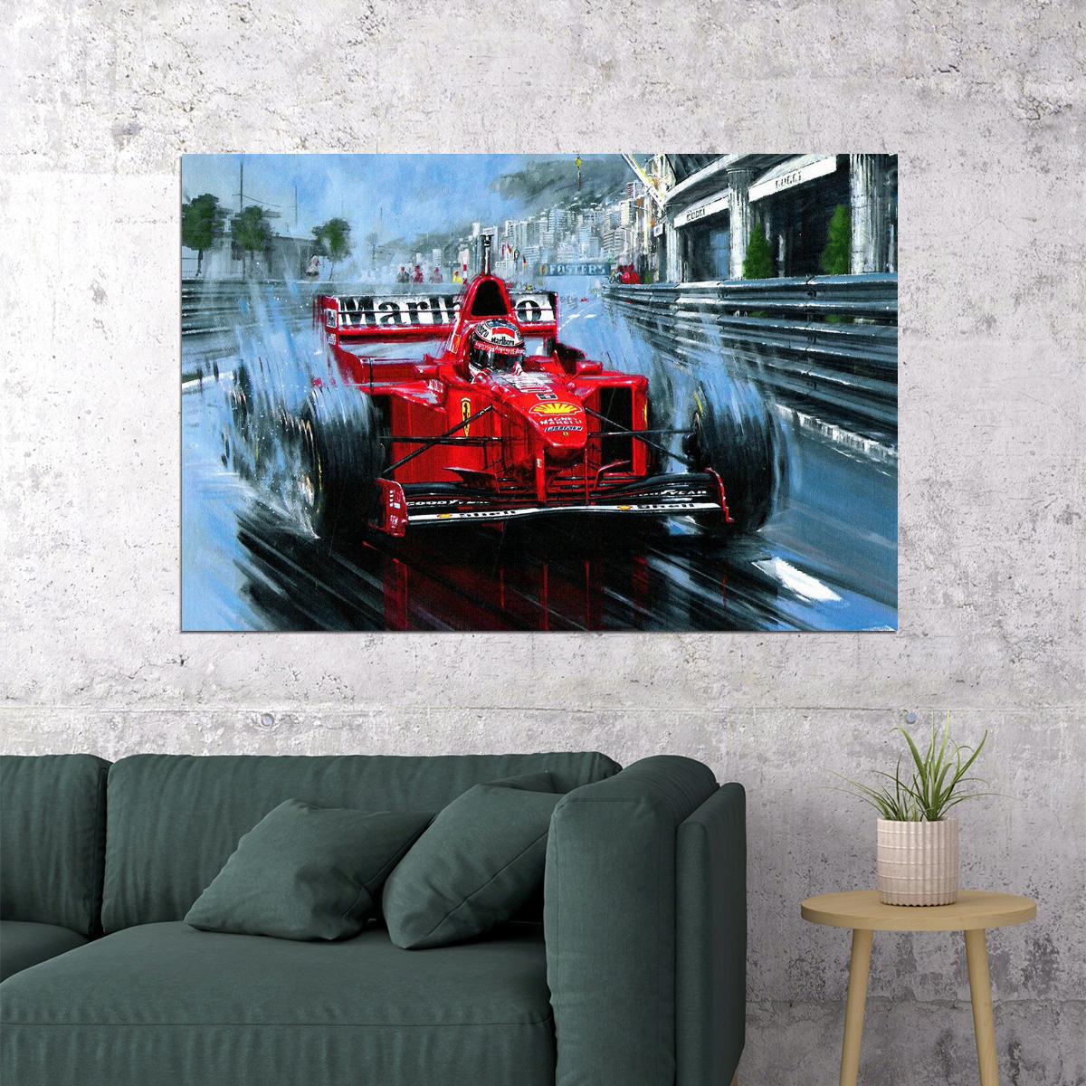 Michael Schumacher Mercedes F1 Racing Driver Poster Wall Art Print Home Wall Decor