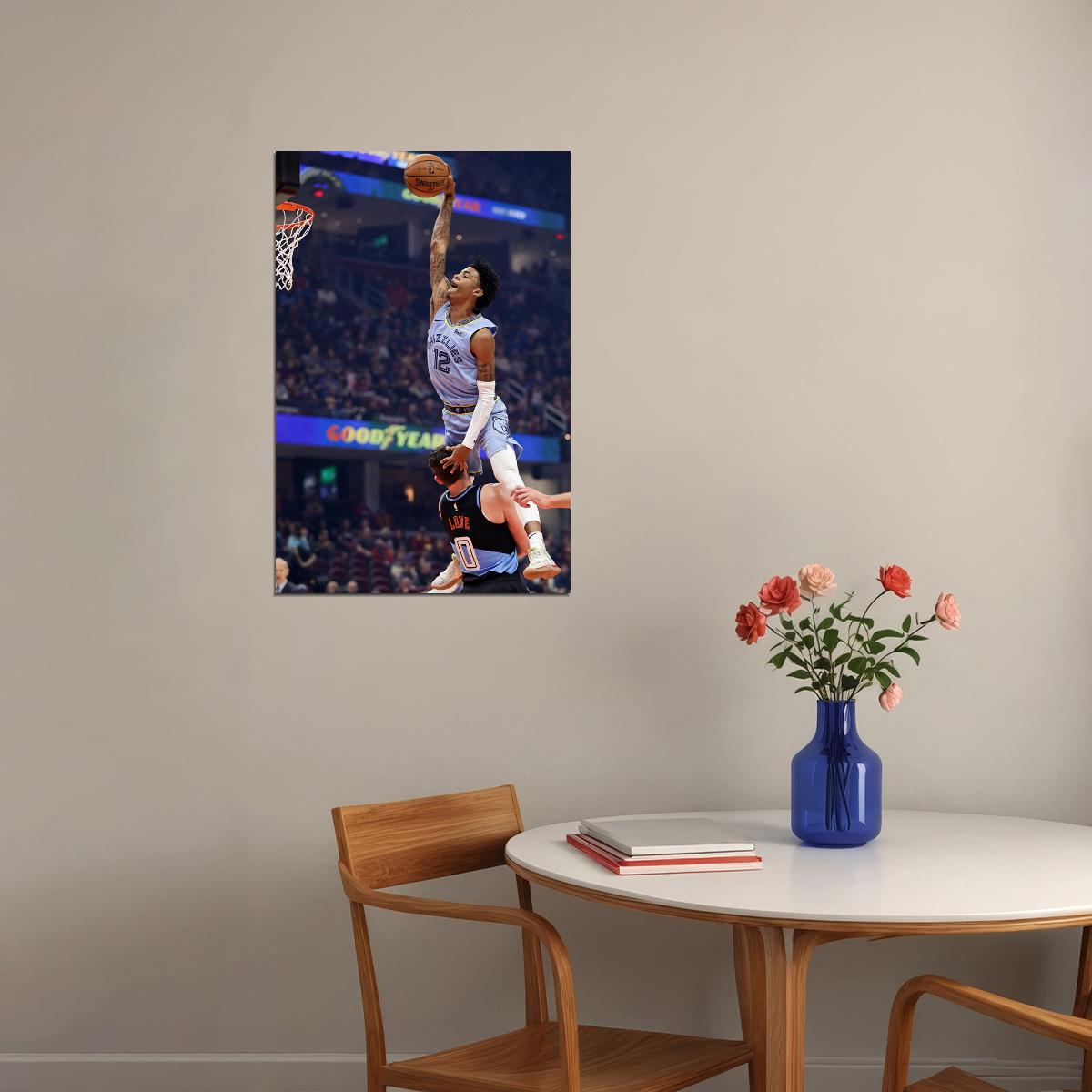 Ja Morant Memphis Basketball Star Poster Wall Art Print Home Wall Decor