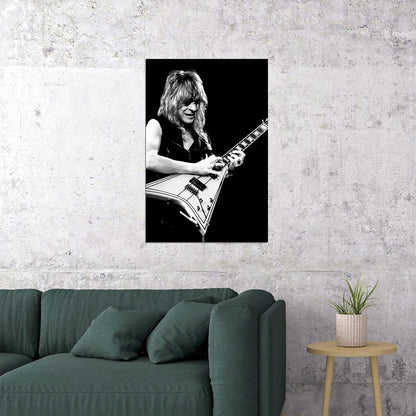 Randy Rhoads Heavy Metal Musician Poster Wall Art Print Home Wall Decor