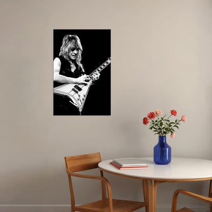 Randy Rhoads Heavy Metal Musician Poster Wall Art Print Home Wall Decor