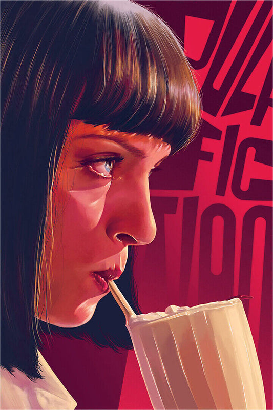 Pulp Fiction Classic Movie Drama Crime Poster Wall Art Print Home Wall Decor - xonomax