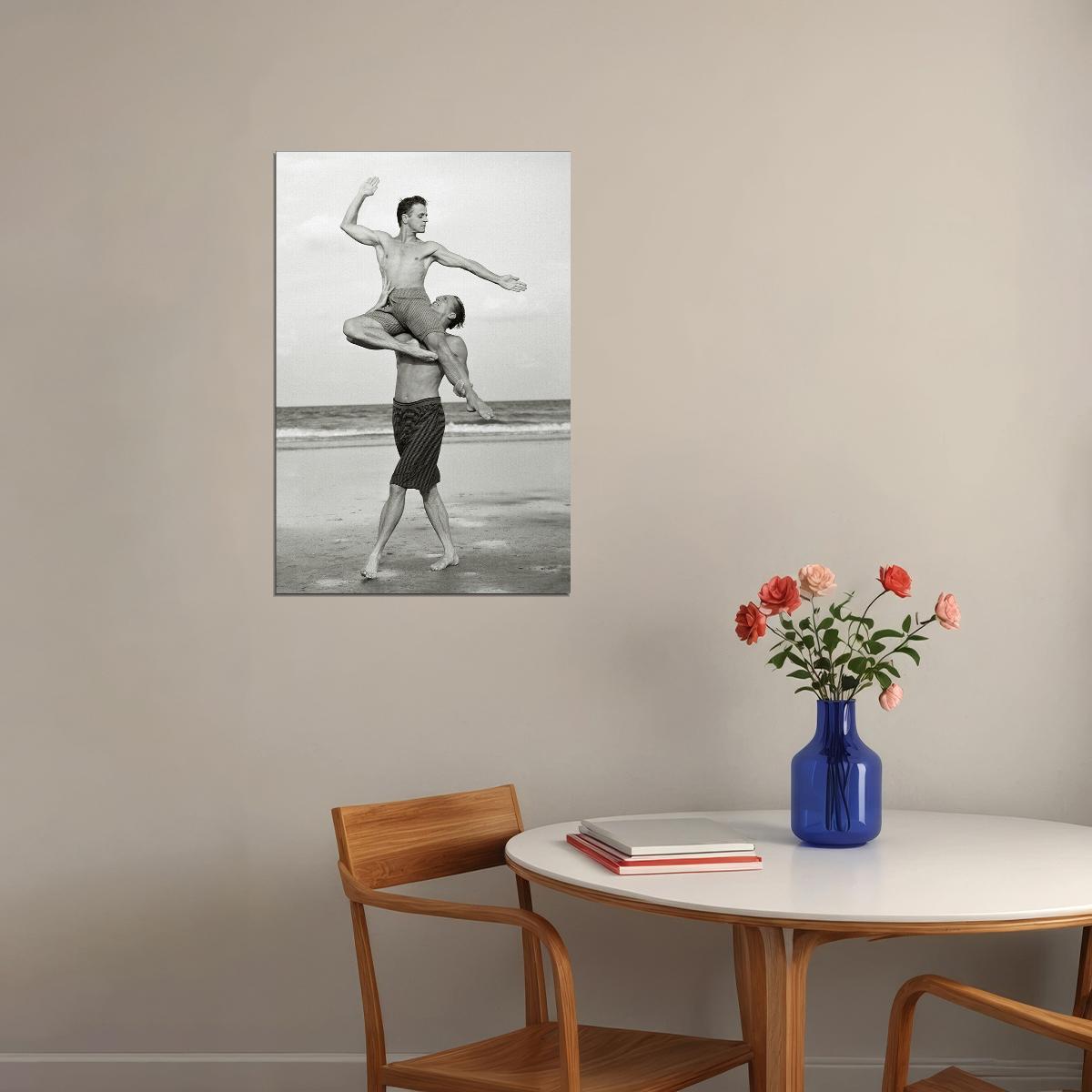 Mikhail Baryshnikov In Mid Air Poster Wall Art Print Home Wall Decor