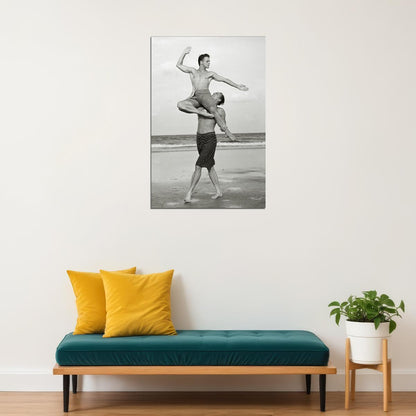 Mikhail Baryshnikov In Mid Air Poster Wall Art Print Home Wall Decor