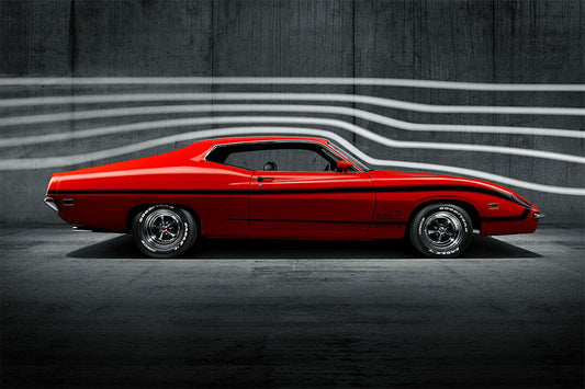 1970 Ford Torino King Cobra Sporty Car Poster Wall Art Print Home Wall Decor