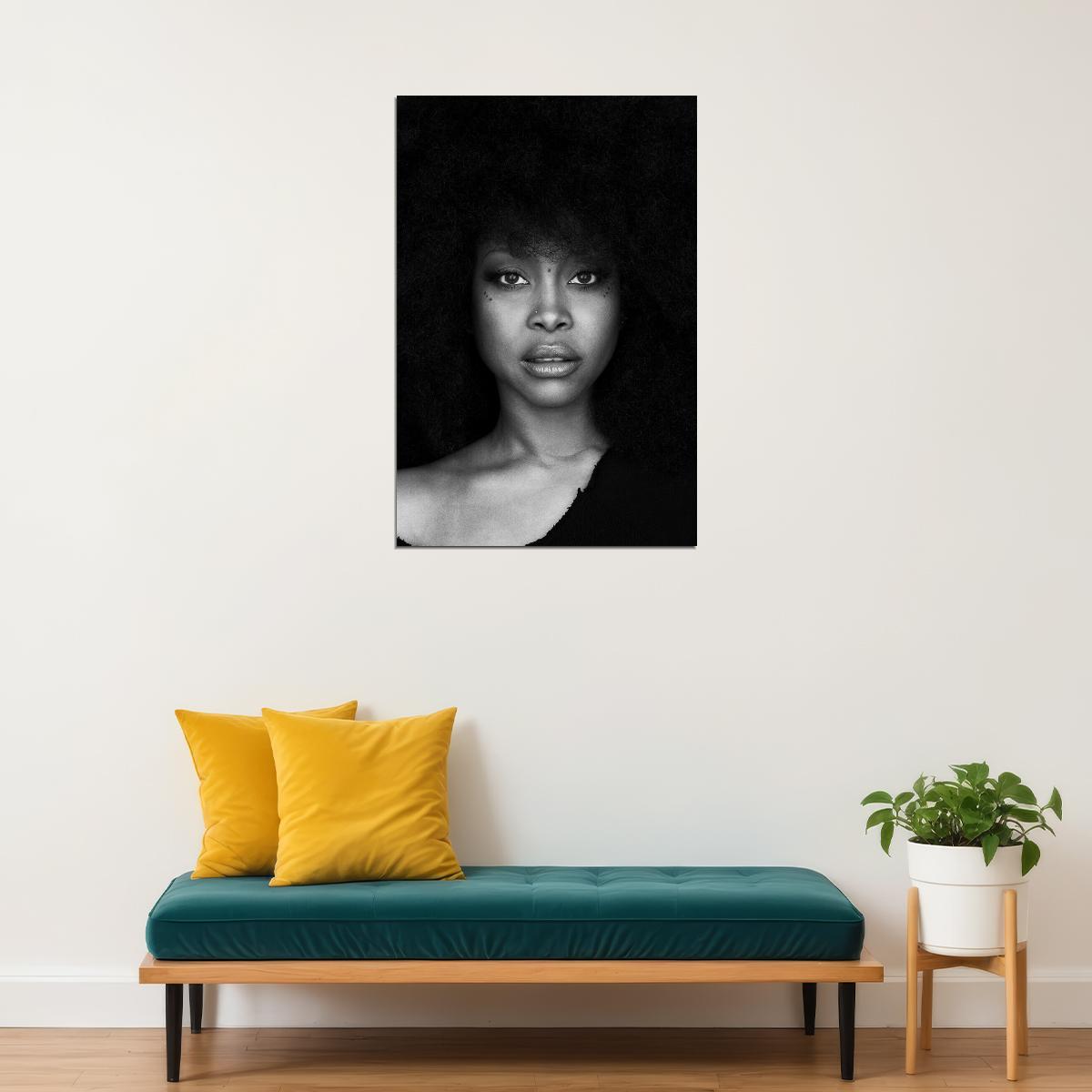 Erykah Badu Singer Queen Of Neo Soul R&b Jazz Musician Poster Wall Art Print Home Wall Decor