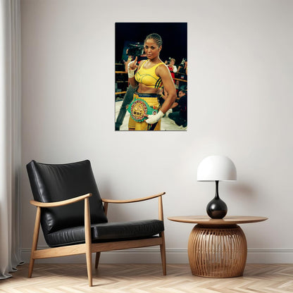 Laila Ali Standing In The Ring Boxer Poster Wall Art Print Home Wall Decor