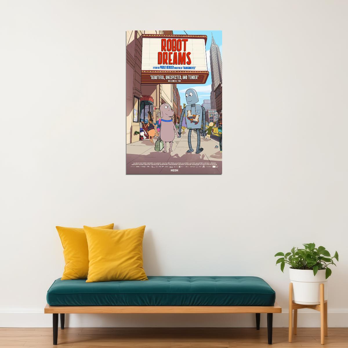 Robot Dreams Drama Music Adventure Animation Poster Wall Art Print Home Wall Decor