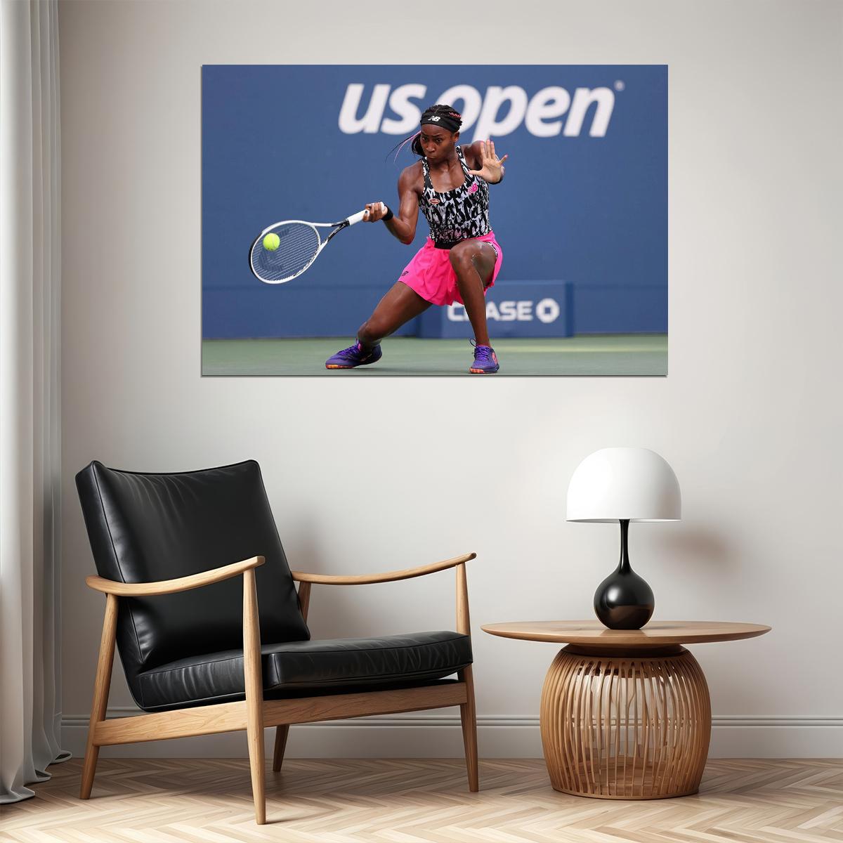 Coco Gauff Athlete American Tennis Player Poster Wall Art Print Home Wall Decor