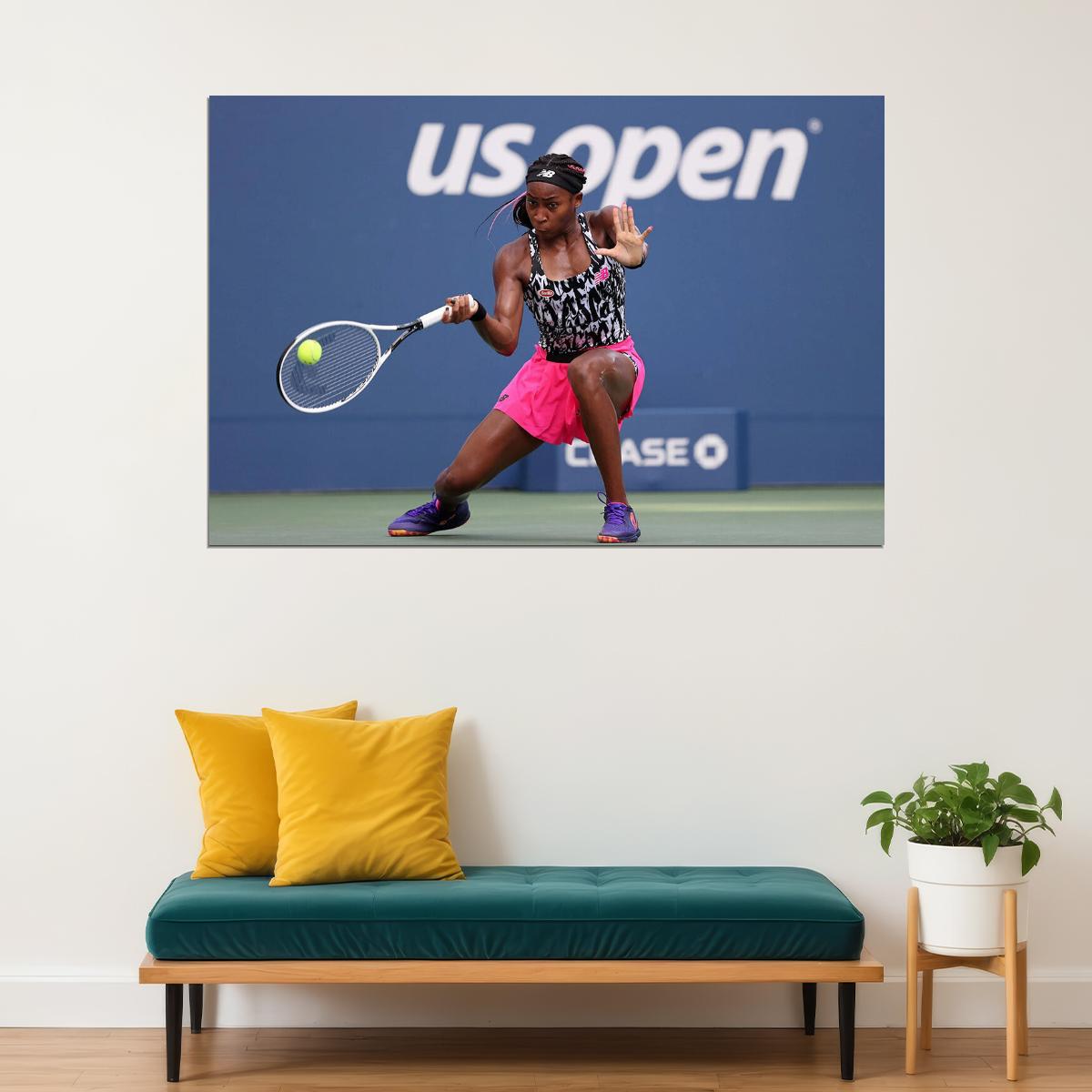 Coco Gauff Athlete American Tennis Player Poster Wall Art Print Home Wall Decor