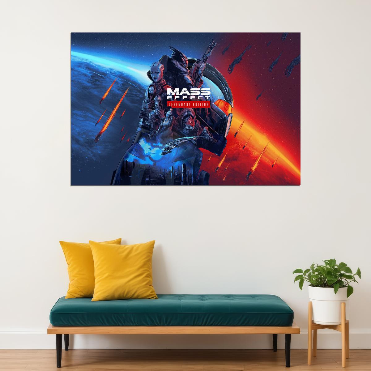 Mass Effect Legendary Edition Video Games Action Poster Wall Art Print Home Wall Decor