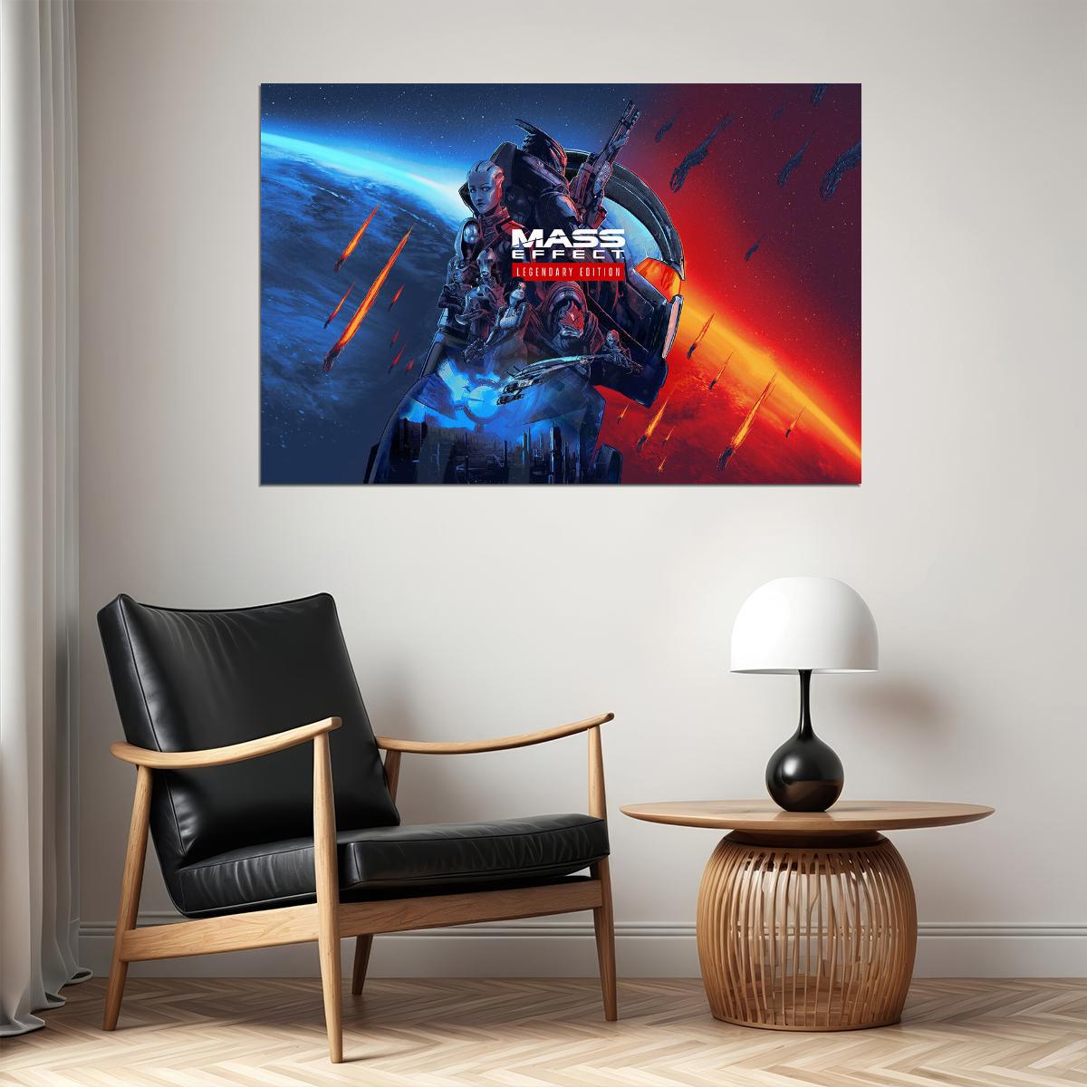 Mass Effect Legendary Edition Video Games Action Poster Wall Art Print Home Wall Decor