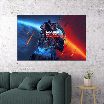 Mass Effect Legendary Edition Video Games Action Poster Wall Art Print Home Wall Decor