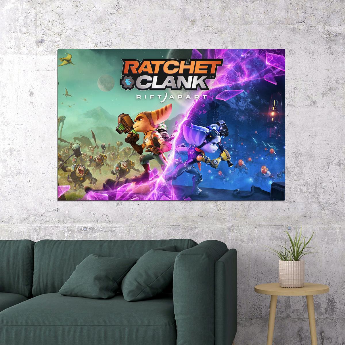 Ratchet And Clank: Rift Apart Video Games Marksmanship Poster Wall Art Print Home Wall Decor