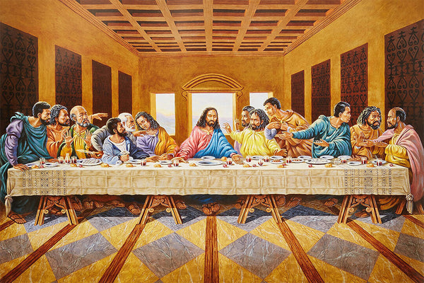 Poster - African American The Last Supper Oil Poster Wall Art