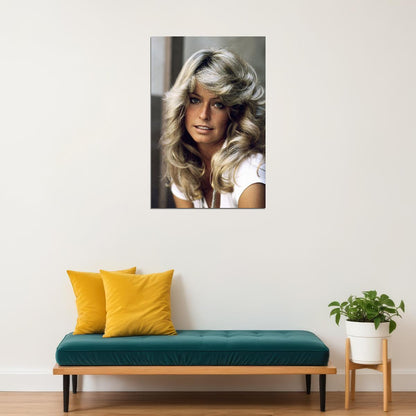 Farrah Fawcett 80s 90s Theater Actress Model Poster Wall Art Print Home Wall Decor