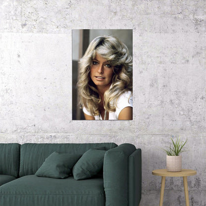 Farrah Fawcett 80s 90s Theater Actress Model Poster Wall Art Print Home Wall Decor