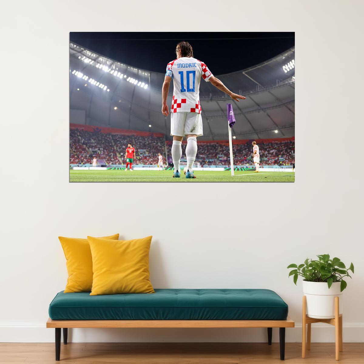 Luka Modric Croatia National Team World Cup Poster Wall Art Print Home Wall Decor