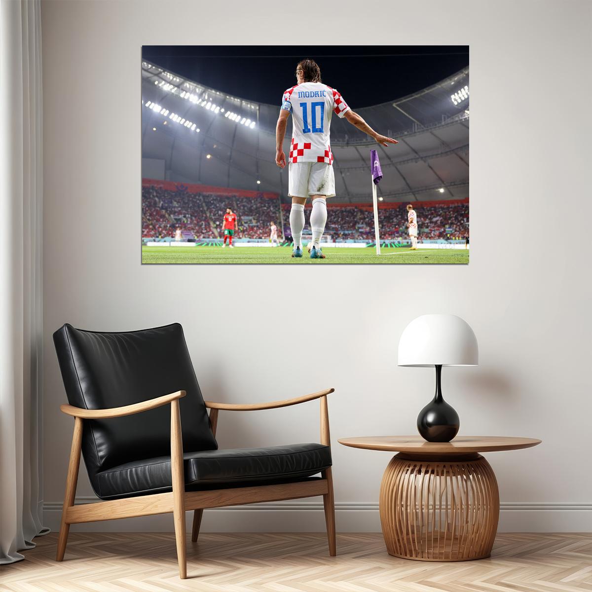 Luka Modric Croatia National Team World Cup Poster Wall Art Print Home Wall Decor