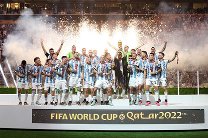 Argentina Soccer Team Celebrating Victory Football Champions Poster Wall Art Print Home Wall Decor