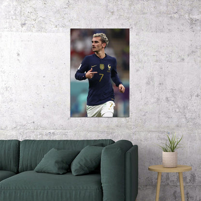 Antoine Griezmann France National Team World Cup Poster Wall Art Print Home Wall Decor - xonomax