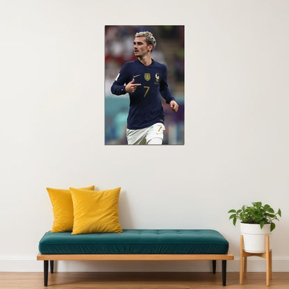 Antoine Griezmann France National Team World Cup Poster Wall Art Print Home Wall Decor - xonomax