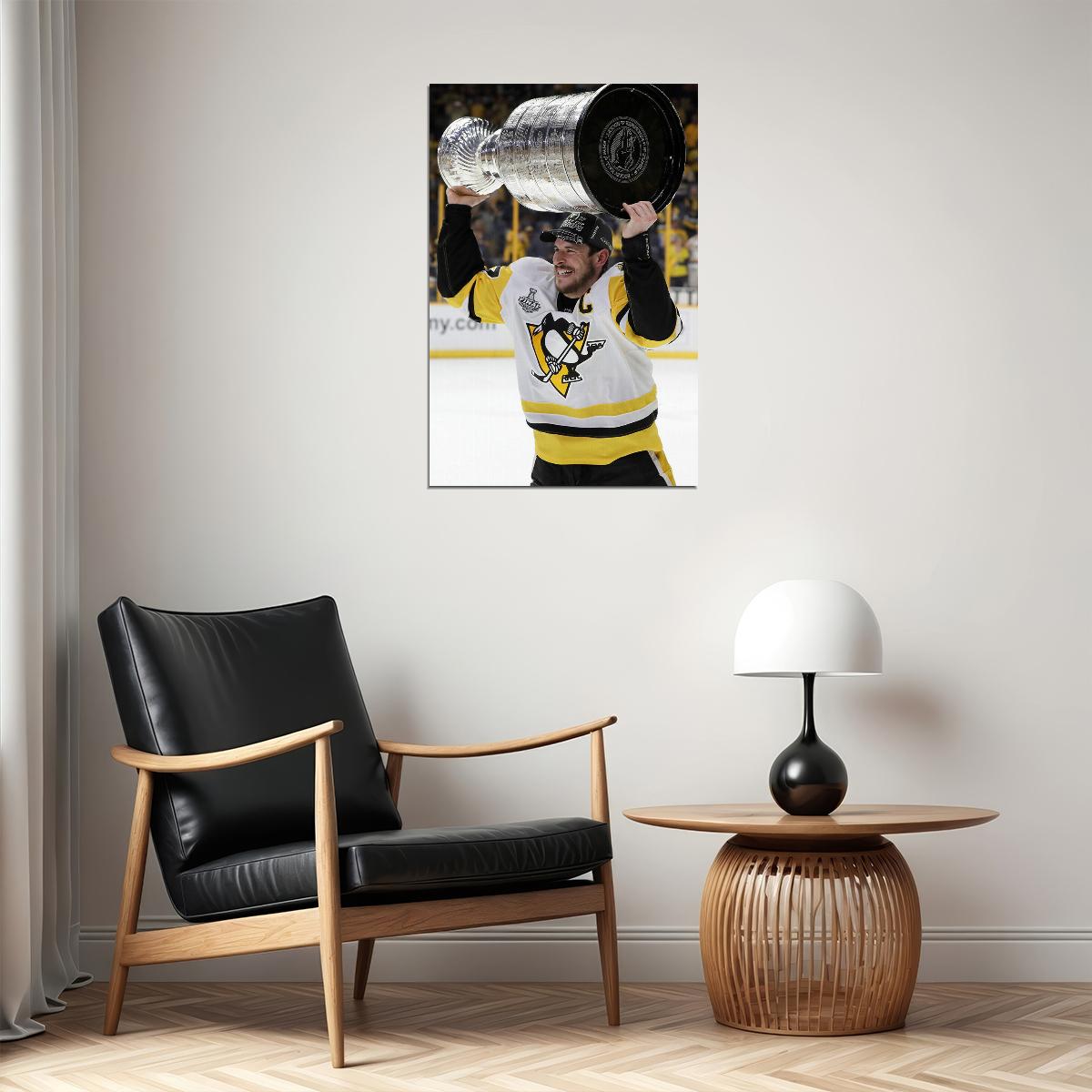 Sidney Crosby Ice Hockey Athlete Style Poster Wall Art Print Home Wall Decor