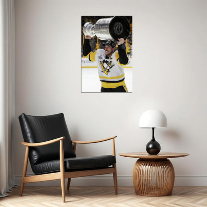 Sidney Crosby Ice Hockey Athlete Style Poster Wall Art Print Home Wall Decor