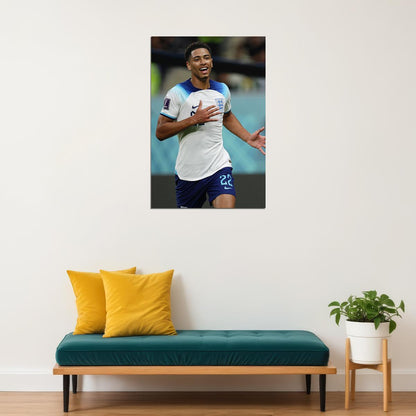 Jude Bellingham England National Team World Cup Poster Wall Art Print Home Wall Decor