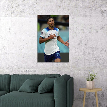 Jude Bellingham England National Team World Cup Poster Wall Art Print Home Wall Decor