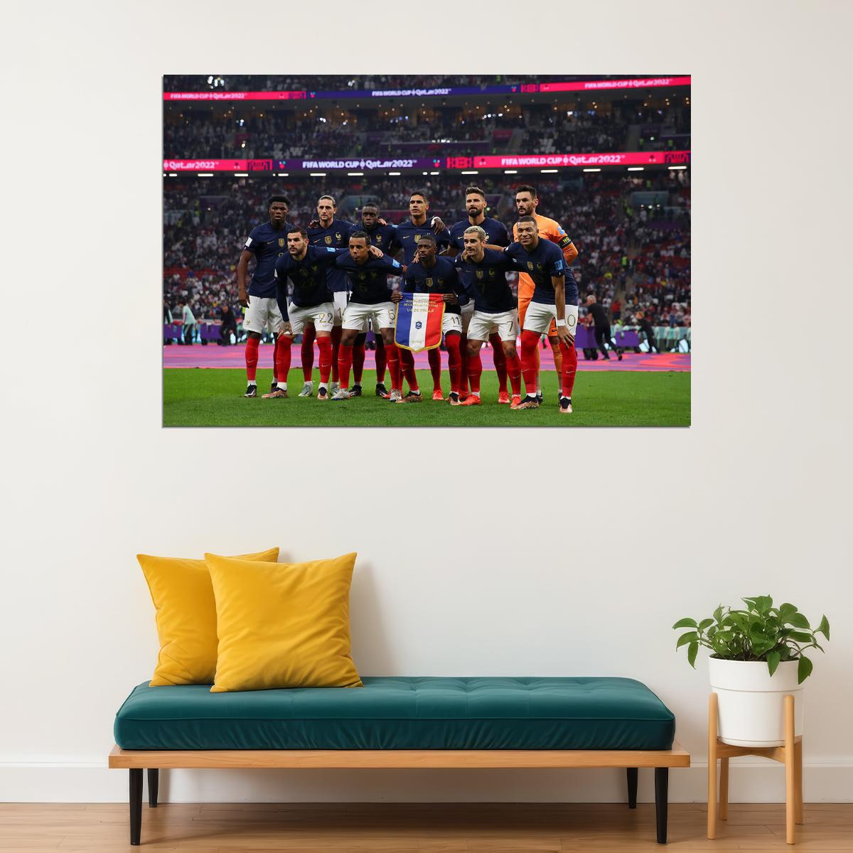 France National Football Team World Cup Poster Wall Art Print Home Wall Decor