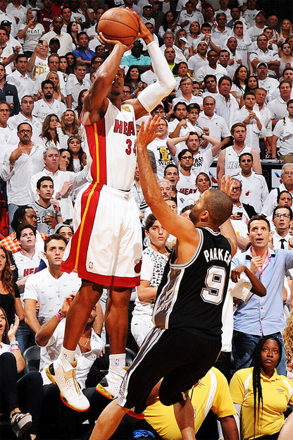 Ray Allen Finals Winning Shot Basketball Poster Wall Art Print Home Wall Decor