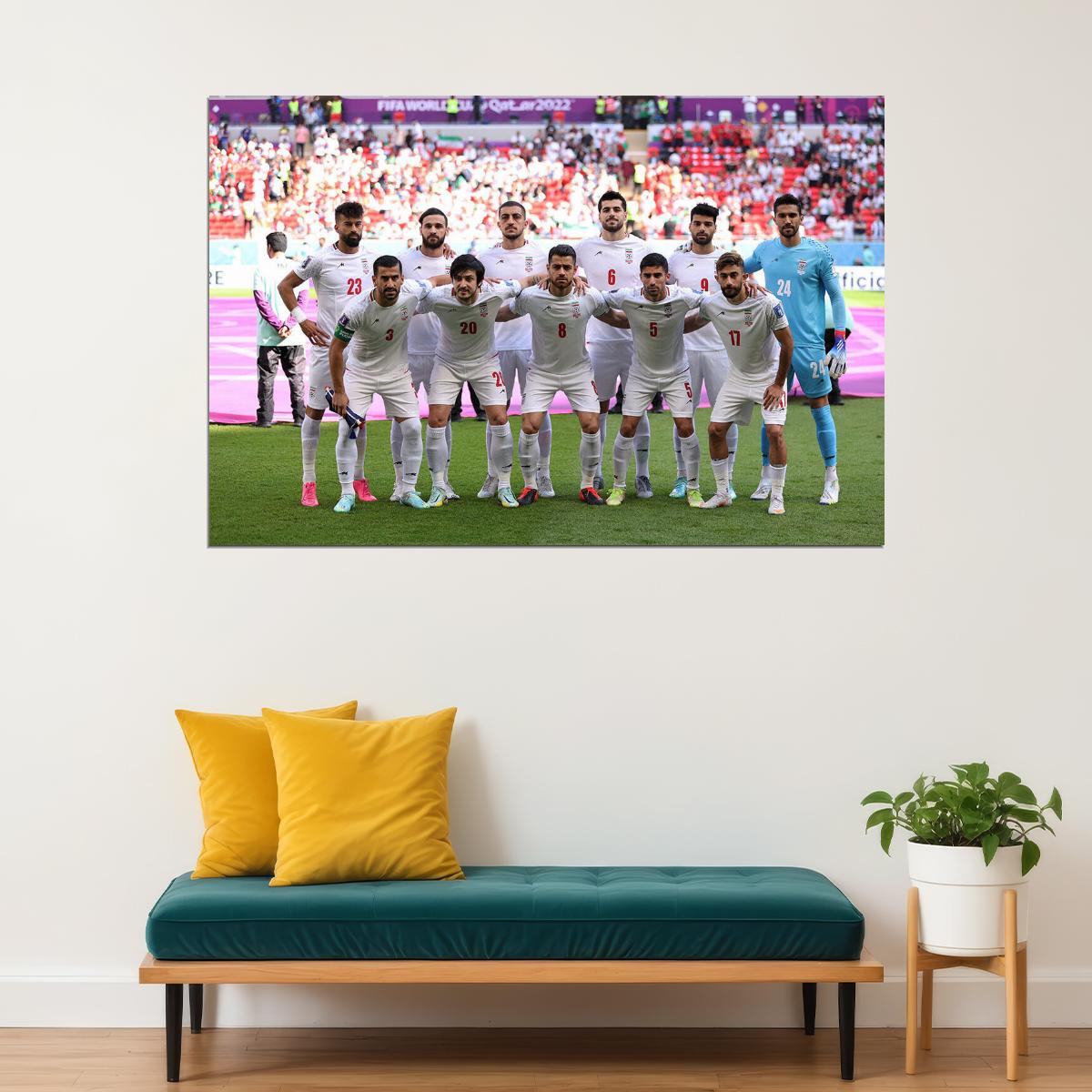 Iran National Team World Cup Fans Poster Wall Art Print Home Wall Decor