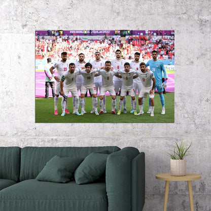 Iran National Team World Cup Fans Poster Wall Art Print Home Wall Decor