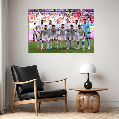 Iran National Team World Cup Fans Poster Wall Art Print Home Wall Decor