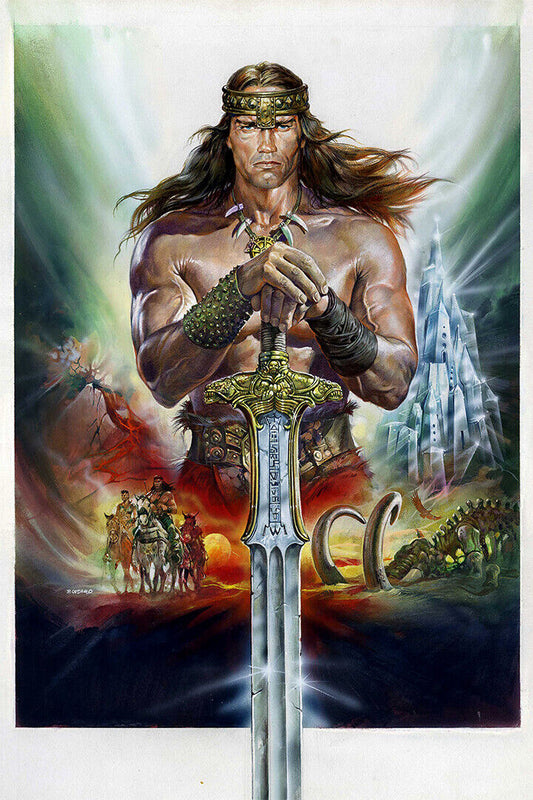 Conan The Barbarian Vintage Fantasy Movie Poster Wall Art Print Home Wall Decor