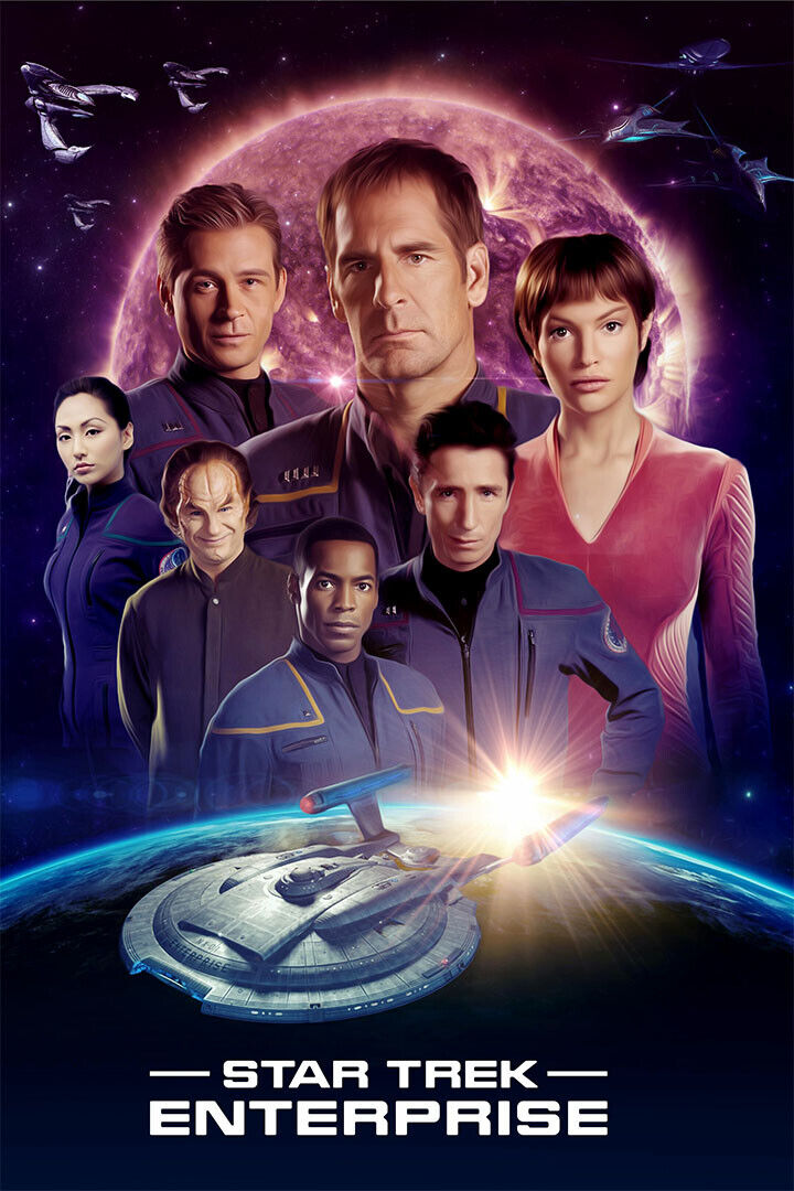 Star Trek Enterprise Space Ship Action Adventure Poster Wall Art Print Home Wall Decor - xonomax