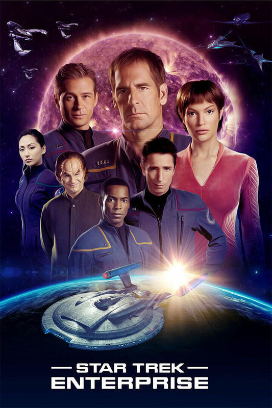 Star Trek Enterprise Space Ship Action Adventure Poster Wall Art Print Home Wall Decor - xonomax