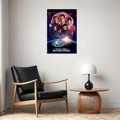Star Trek Enterprise Space Ship Action Adventure Poster Wall Art Print Home Wall Decor - xonomax