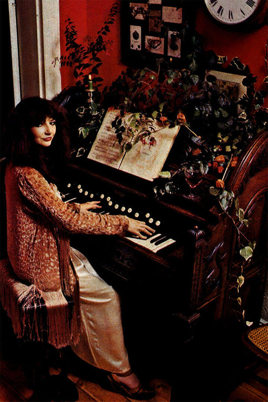 Kate Bush Playing Piano Vintage Poster Wall Art Print Home Wall Decor