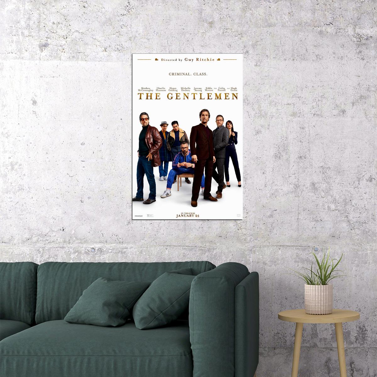 The Gentlemen Movie 2020 Comedy Action Movie Poster Wall Art Print Home Wall Decor