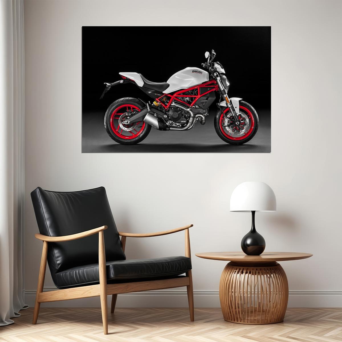 Ducati Monster Sports Motorcycle Expensive Poster Wall Art Print Home Wall Decor